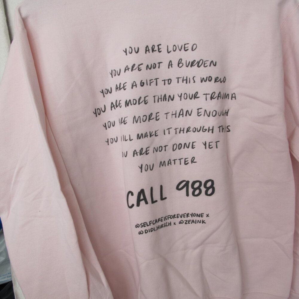 New Mental Health Support Sweatshirt - S